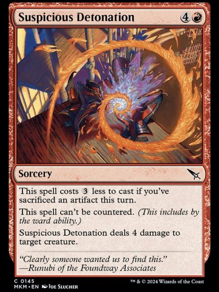 Suspicious Detonation
